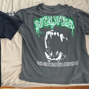 Green lightning spots Batman shirt